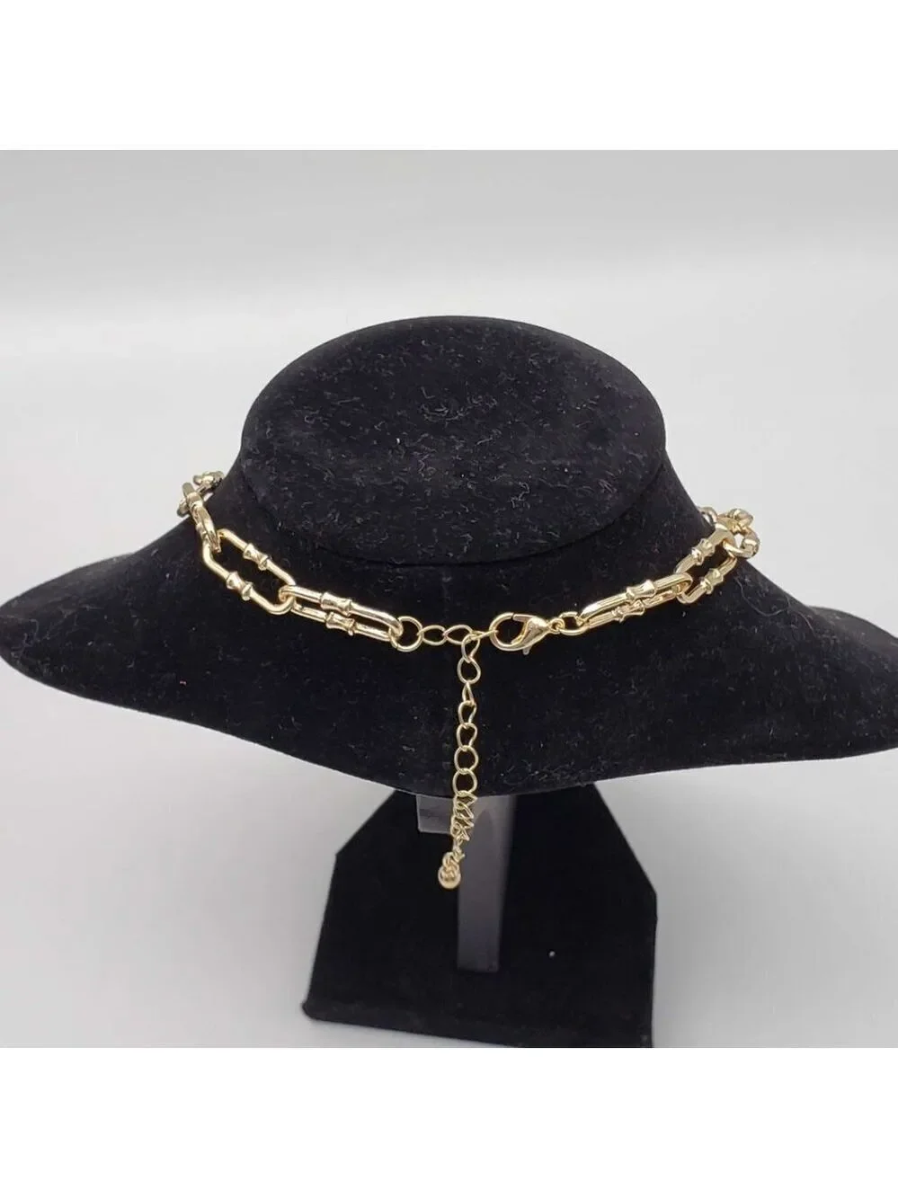 Authentic Louis Vuitton Lock and Key Gold Color with Gold Plated Chain Necklace